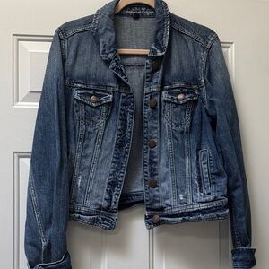 American Eagle Outfitters Classic Indigo Jean Jacket-vintage
